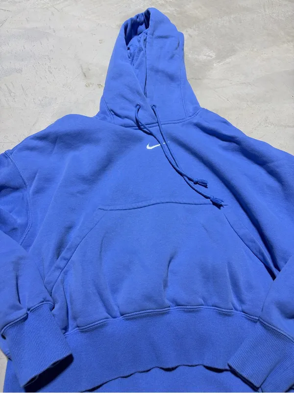 Nike blue Women's Hooded Pullover Sweatshirt XS - Image 5