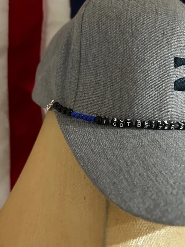 Hello Darlin Hat chain handmade brand new Gray - Image 2