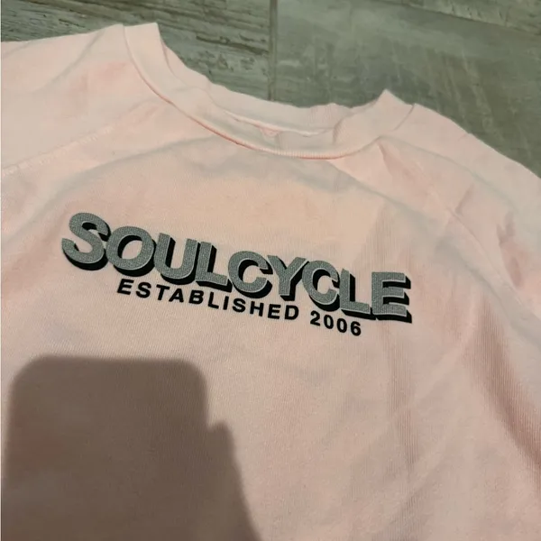 SoulCycle Light Pink Women's Crewneck Sweatshirt - Image 3