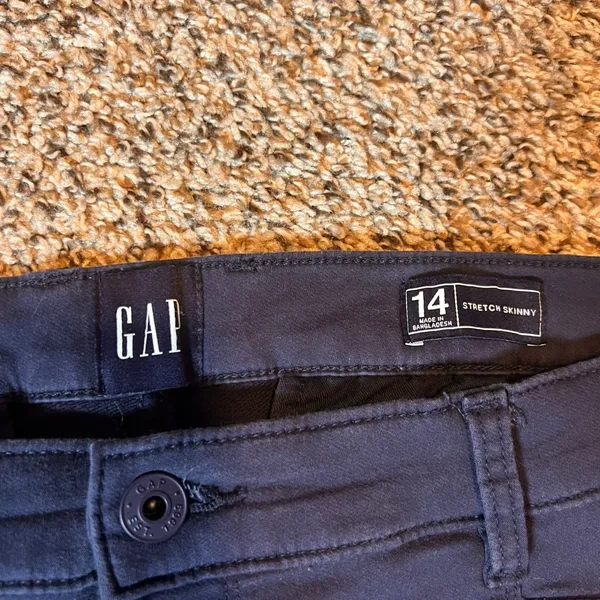 Gap Stretch Skinny Pants Dark Wash Casual‎ Everyday Size 14 - Image 2