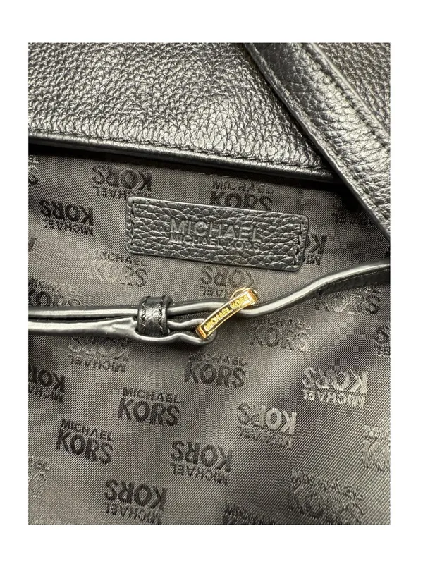 Michael Kors ✿ Hamilton Crossbody Handbag Bag ✿ Black Leather ✿ Gold Hardware ✿ - Image 13
