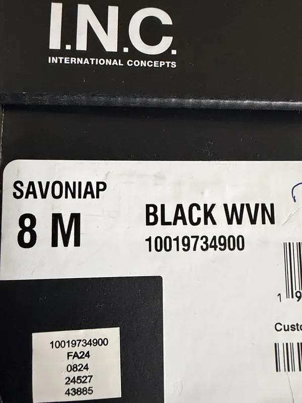 I.N.C. Women’s Savonia Heeled Boots in Black Woven, Size 8, NEW in Box - Image 8