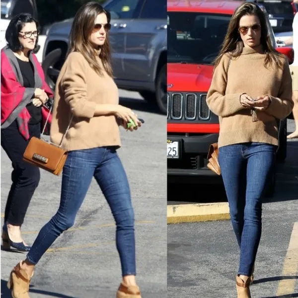 Mother The Looker Crop On The Edge Wash Blue Minimalist Jeans 25 - Image 3