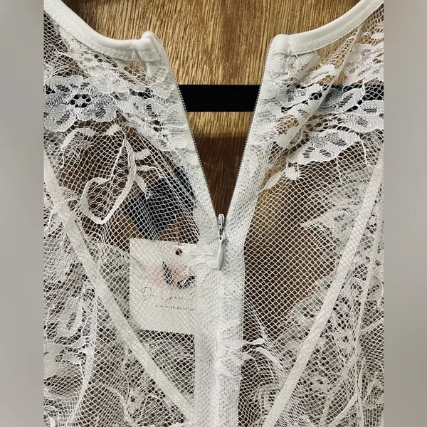 Be Wicked, Long Sleeve Lace Body Suit From Dujor Boutique NWT - Image 7