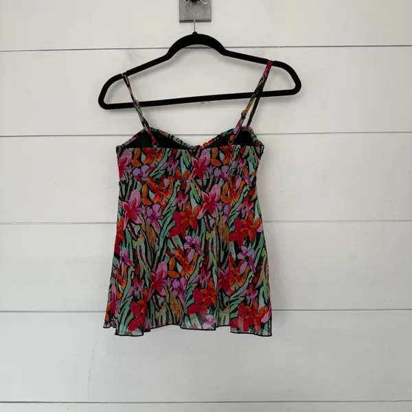 Fit4U Women’s 8 Patterned Tankini Swim Top Summer Beach Pool - Image 3