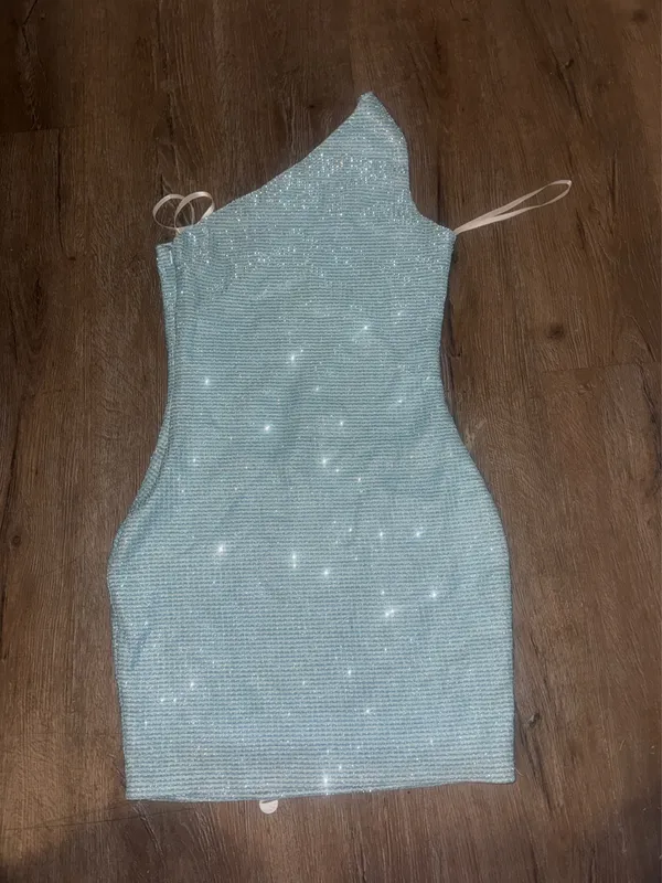 Blue superdown Dress Mini - Image 3