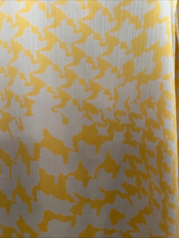 Tyche Yellow and Cream Printed Top - Image 4