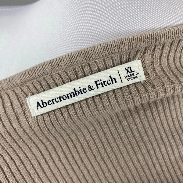Abercrombie & Fitch Ribbed Slim Fit Scoopneck Corset Long Sleeve Sweater XL - Image 6