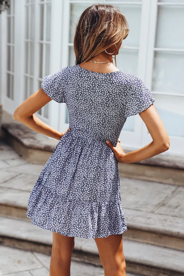 Hello Molly Mini Summer Sundress “Loving By Proxy" in Navy - Image 3