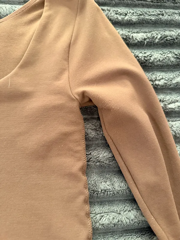 Aeropostale Top Long Sleeve Brown - Image 3