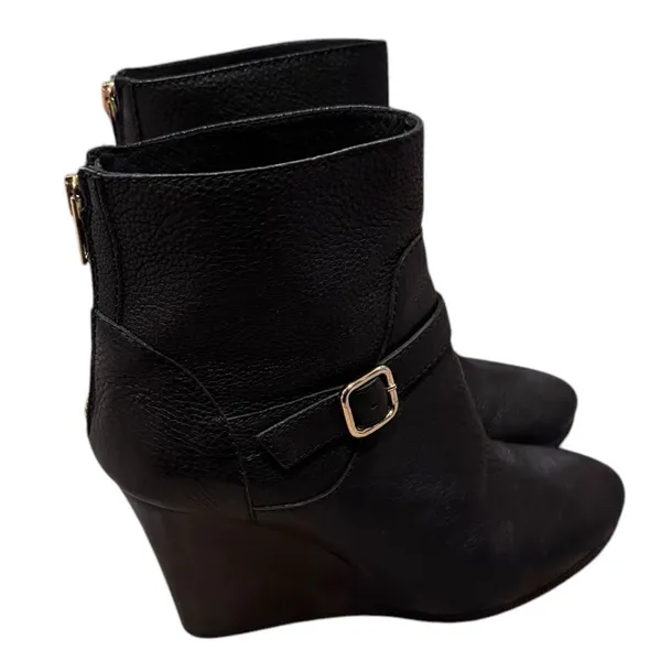 J.Crew Emmett Wedge Ankle Boots in black 8 - Image 3