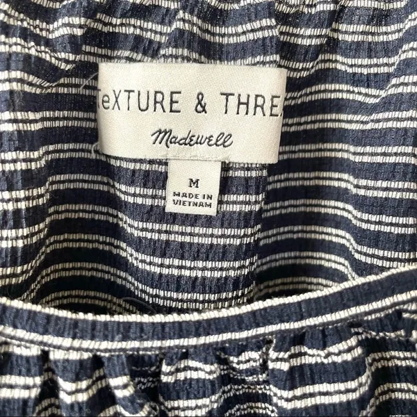 Madewell Texture and Thread striped peasant top - Image 9