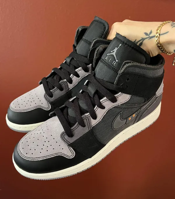 Air Jordan 1 Mid SE Craft GS ‘Inside Out - Black’ - Image 6