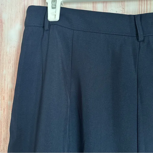 Cider Navy Blue Mid Rise Pleated Straight Leg Pants Size XL - Image 11