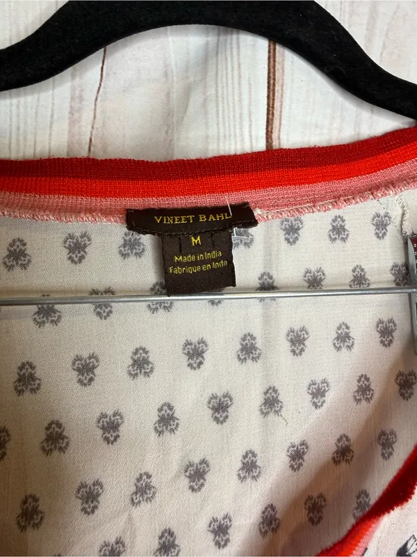 Anthropologie Vineet Bahl Devi Floral Patterned Blouse - Image 3