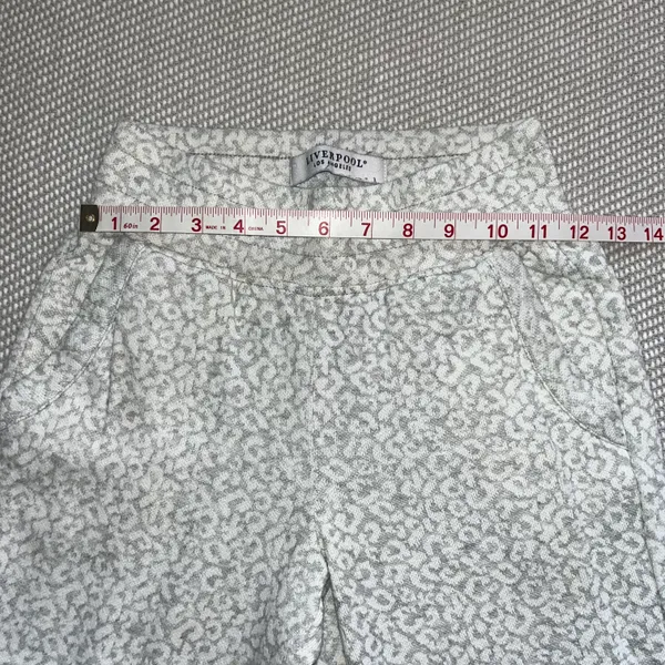 Liverpool White Gray Cheetah Animal Print Jogger Sweatpants Sz Xs - Image 4