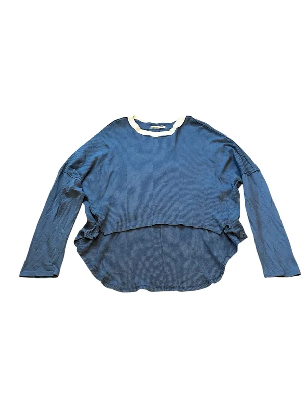 We The Free x Free People Jayson Ringer Tee Waffle Knit Thermal Top Oversize - Image 2