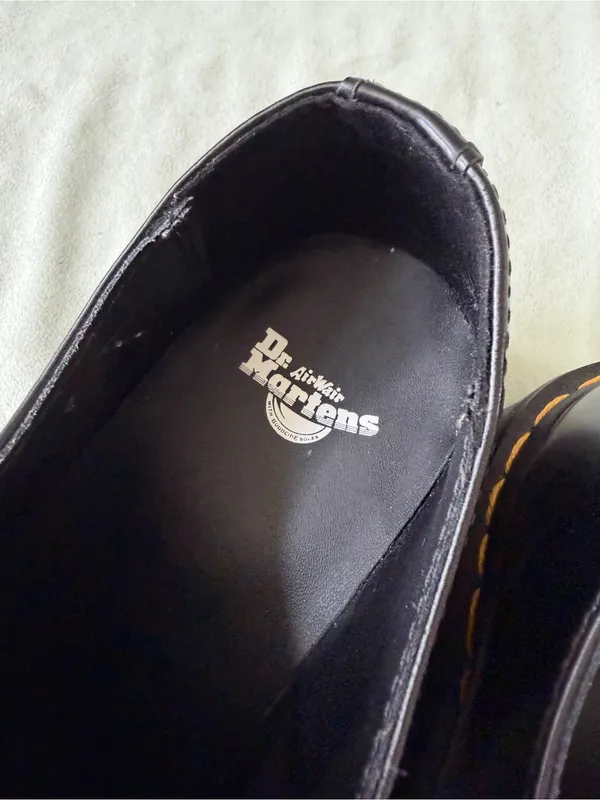 Dr. Martens 1461 SMOOTH LEATHER PLATFORM Black Smoothh SHOES Size 8M or 9W - Image 11