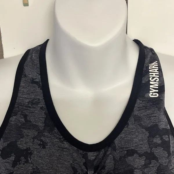 Gymshark Adapt Black Camo Seamless Tank Women’s Razorback- Small - Image 6