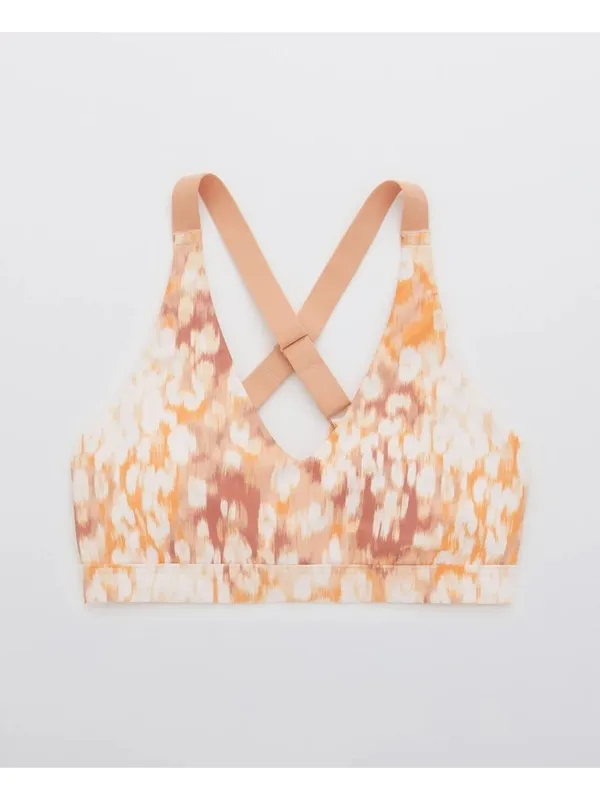 NWT OFFLINE by Aerie Shine Strappy Back Sports Bra - Size: Large - Image 7