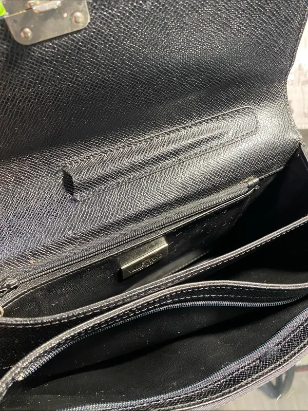 Authentic VALENTINO Black Leather and Nylon Bag - Image 15