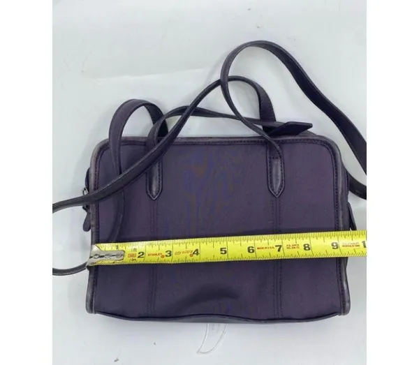 Coach Handbag Purple Customized with Applique - Image 8