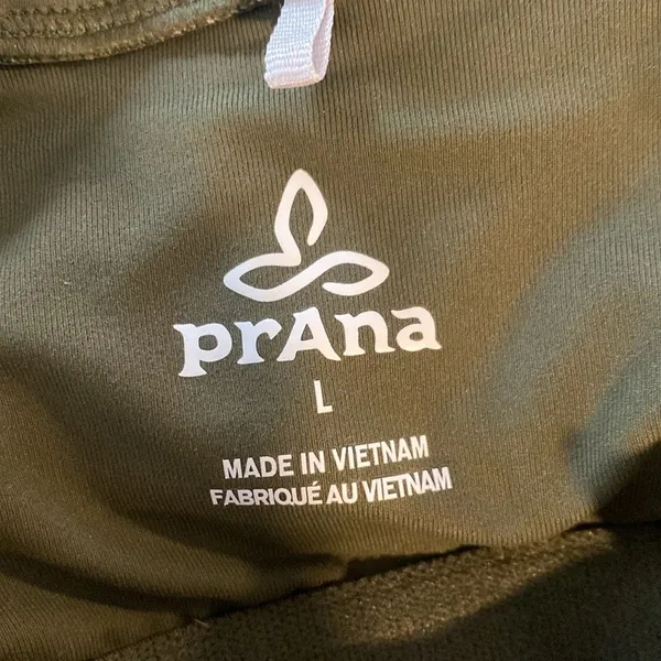 prAna Cantine Halter Active Dress L Cargo Marrakesh Olive Green Shelf Bra Sporty - Image 9