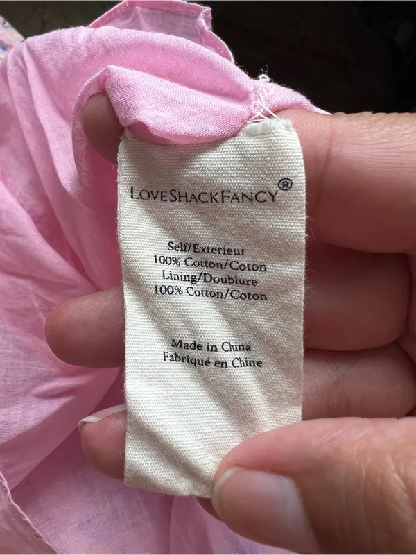 Love Shack Fancy Angie floral Midi Dress size 8 - Image 8