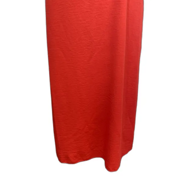NWT See You Monday Midi‎ Slip Dress Solid Coral Orange Party Size Large - Image 3