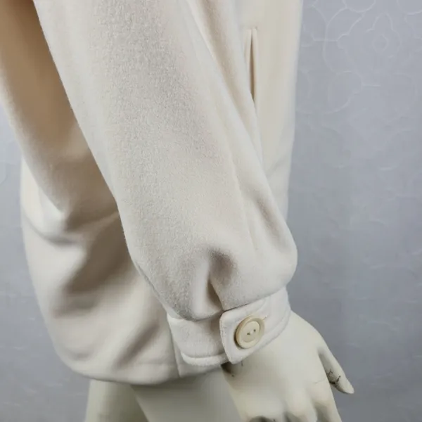 Wellington Fashions Kashmiracle Womens Jacket Coat Size M Cream Fleece Lined - Image 9