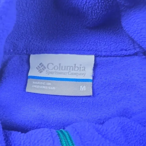 Columbia -827 Glacial Fleece III 1/2 Zip Top Light Grape‎ Blue Purple - Womens M - Image 3