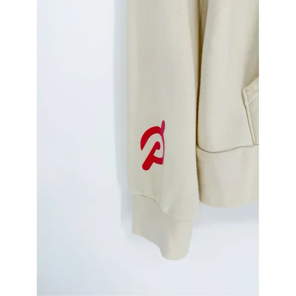 Aviator Nation x Peloton 5 Stripe Zip Hoodie Womens XXL Cream - Image 6