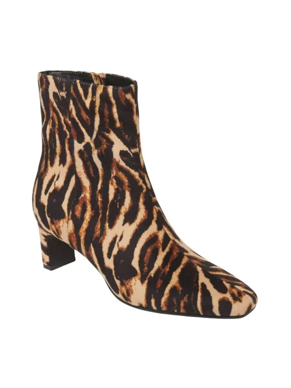 A New Day Womens Tigris Boots Block Heel Bootie 94568627 Tiger Print 7.5M - Image 10