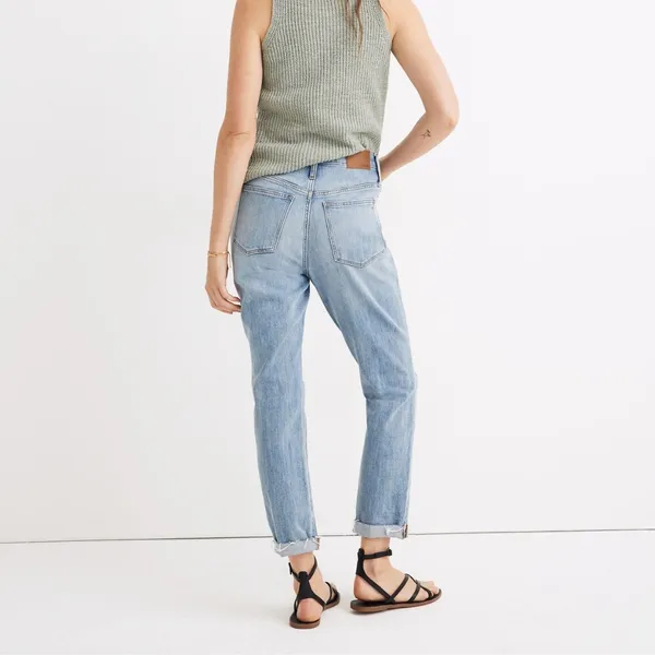 Madewell | The High-Rise Slim Boyjean Oversized‎ Fit in Elkhart Wash, size 25 - Image 2