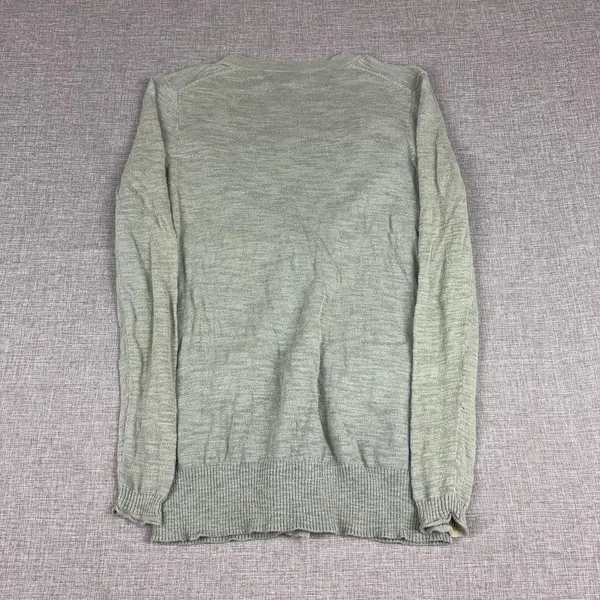Madewell Cardigan Sweater Womens XS Green Cotton Nylon V Neck Pockets Knit - Image 7