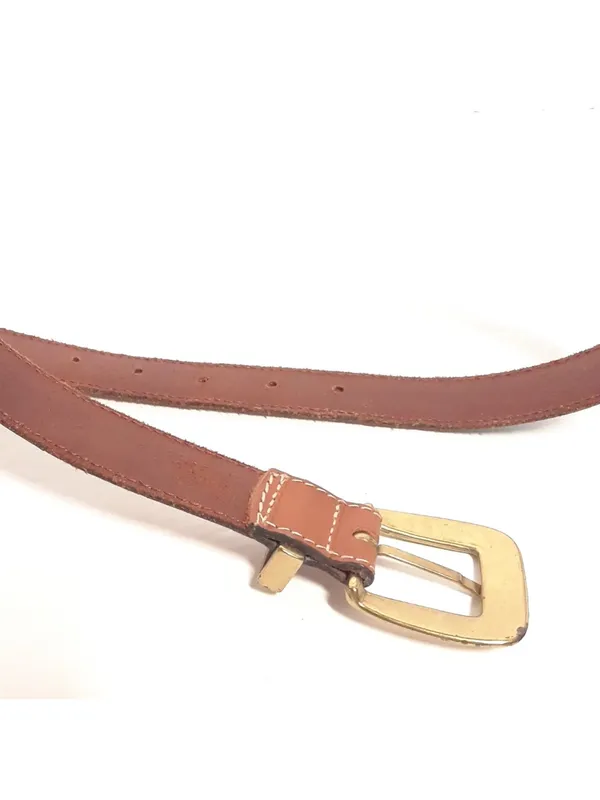 Fossil Patchwork Leather Belt - size Medium,Brown Blue Red BOHO western - Image 4