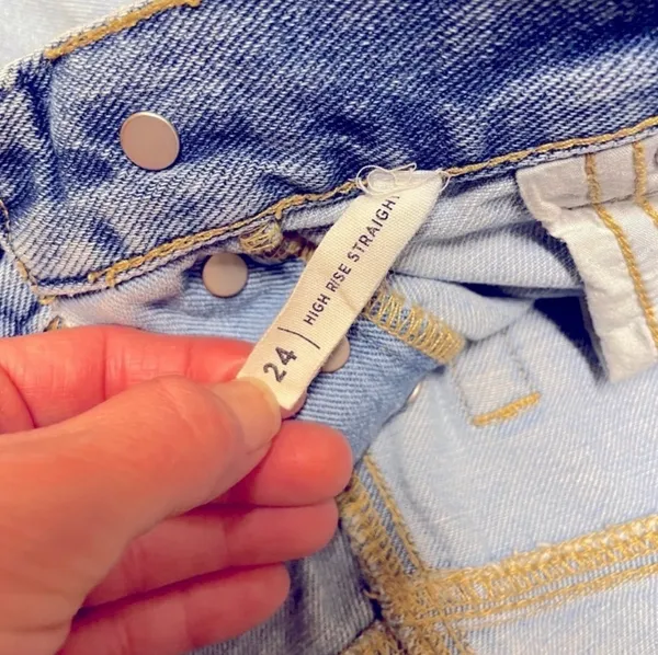 Pacsun Eco Two-Tone '90s Boyfriend Jeans High-rise Straight leg Size 24 - Image 8