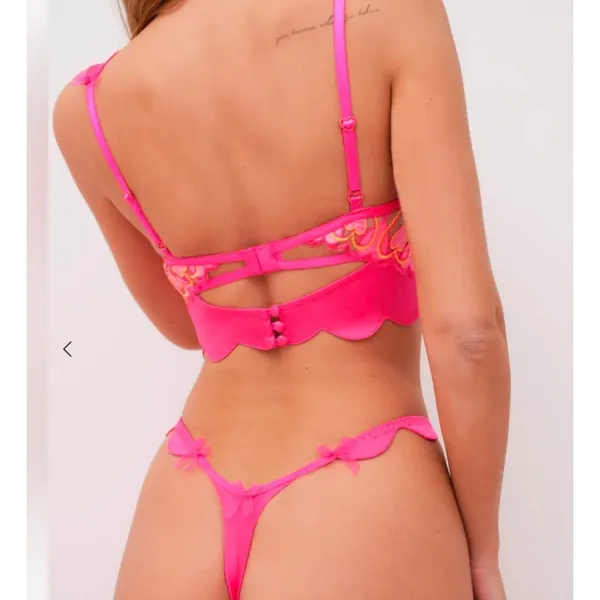 NWT For‎ Love & Lemons Graphic Hearts Bustier Sz XS $109 - Image 5