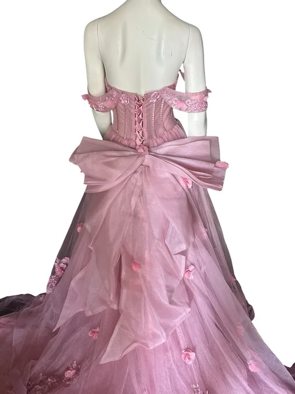 Warm Notices Quinceanera/Ball Gown Dusty Pink Size 8 NWT - Image 7