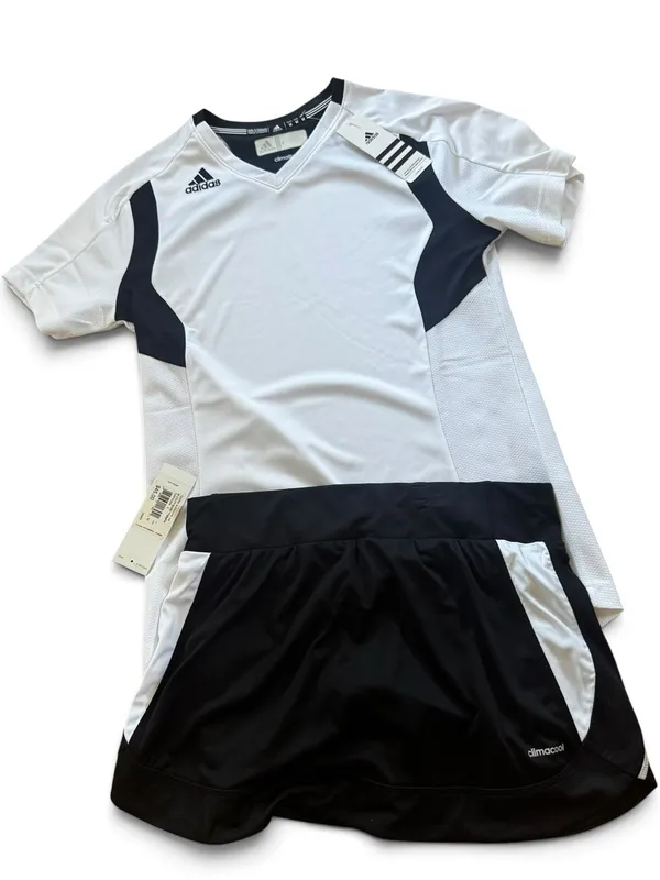 adidas Women’s Black Athletic Utility Skort with white details - Image 7