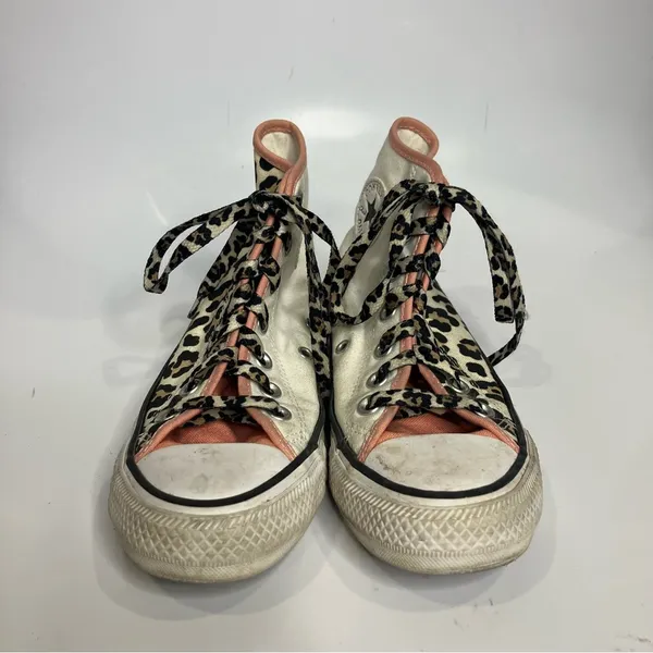 Converse all star‎ animal print color block hightop sneakers women’s size 5 - Image 2