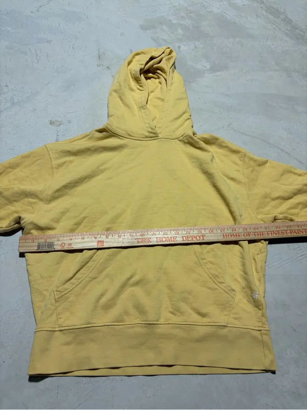Weworewhat Yellow Hooded Sweatshirt cotton XS - Image 5