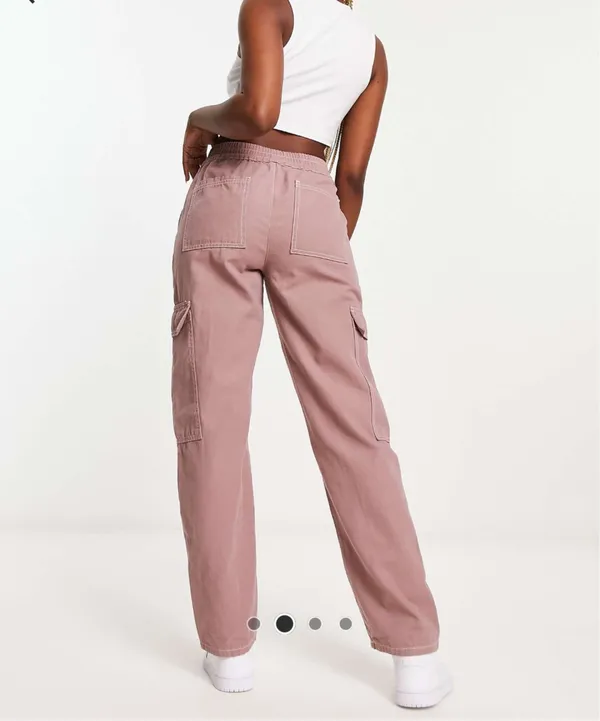ASOS Pink Cargo Pants - Image 2