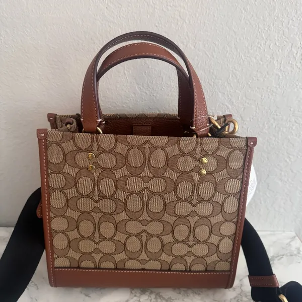 Disney X Coach Dempsey Tote 22 In Signature Jacquard With Mickey Mouse cm199 - Image 3