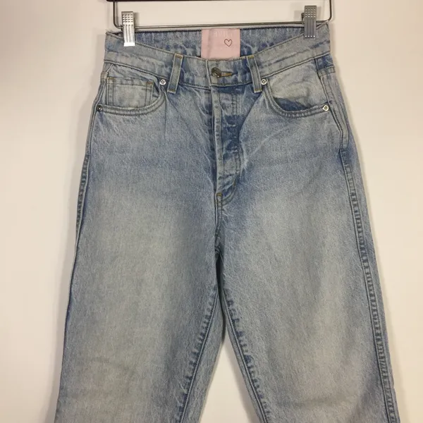REVICE Light Blue High-Rise Straight Leg Jeans Size 26 - Image 5