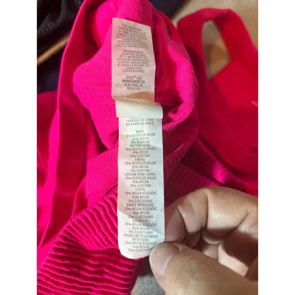 Aerie Cropped Ribbed‎ Pink tank Size Large - Image 4