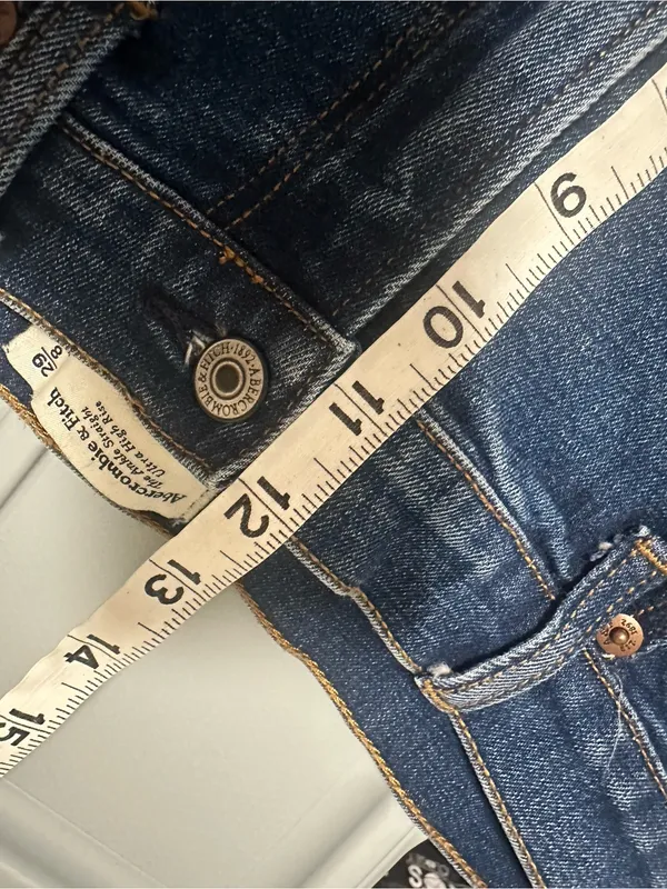 Abercrombie and Fitch the ankle straight ultra high rise medium wash 29 - Image 5