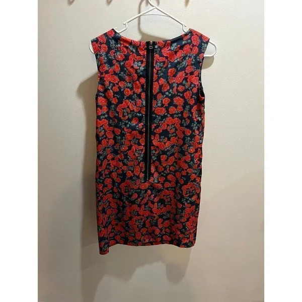 Anthropologie NWT Small Vintage Red Floral Poppy Dress Chic Coquette Dainty - Image 5