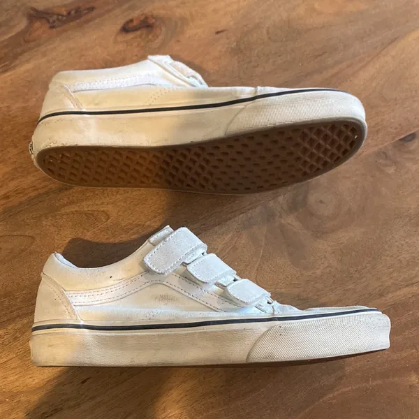 Vans White Old Skool Sneakers Classic Design - Image 3