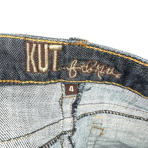 Kut from the Kloth size 4 blue jeans boot cut button tab‎ back pockets - Image 6